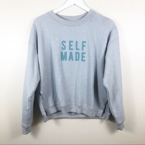 COMMON THREADS Self Made Gray Graphic Sweatshirt